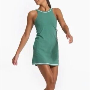 Like New: Vuori Volley Performance Dress Cactus Green Medium EUC